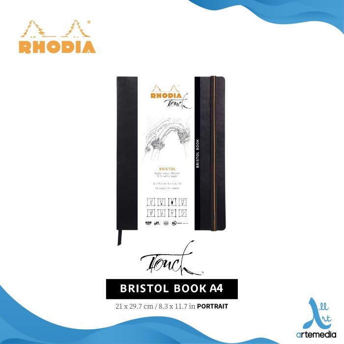 

Triyper Buku Sketsa Rhodia Touch A4 Bristol Book Soft Sketchbook