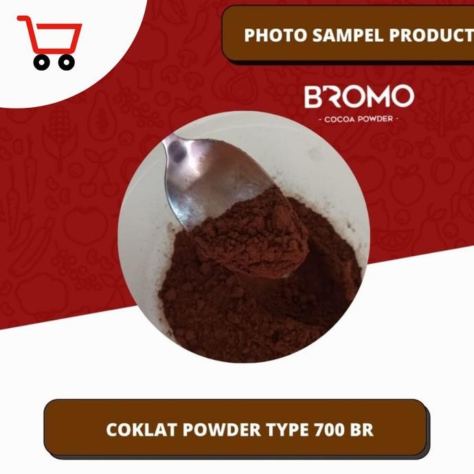 

BROMO Kakao Powder BR 700| Dark Coklat 100% ASLI Cocoa