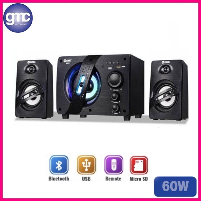 TERBARU Speaker Multimedia BLUETOOTH FM RADIO GMC 886H 2in1