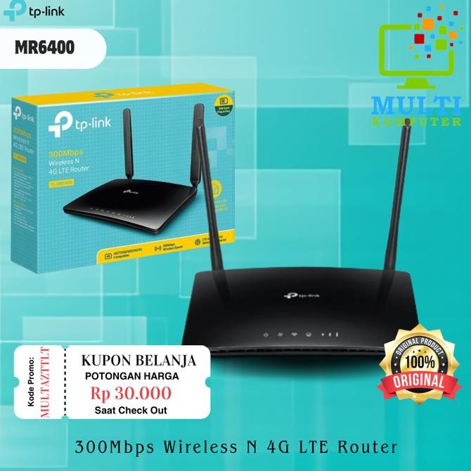 TP-Link SIM Card GSM 3G/4G Router - TPLINK TL-MR6400