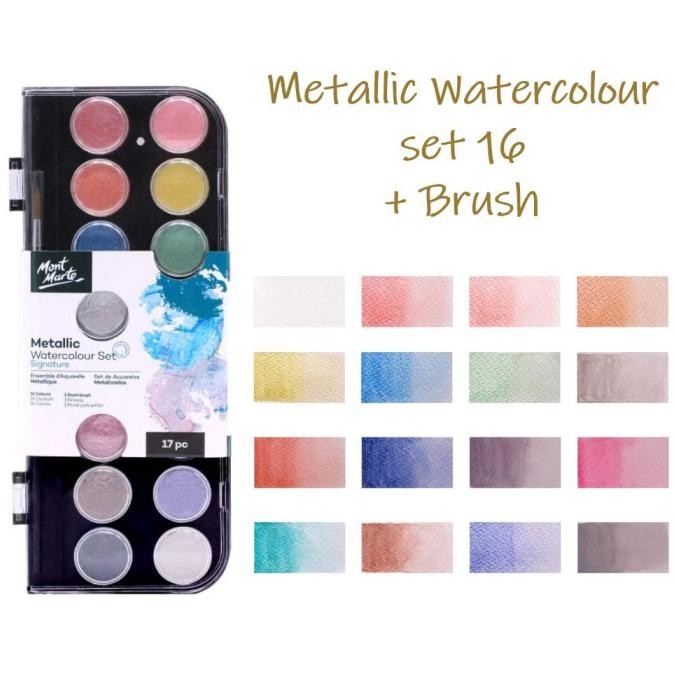 

Mont Marte Metallic Watercolor Set 17 / Cat Air Metalik