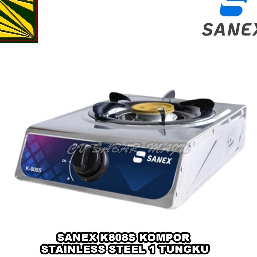 Sanex Kompor Gas 1 Tungku, Kompor Gas Stainless 1 Tungku