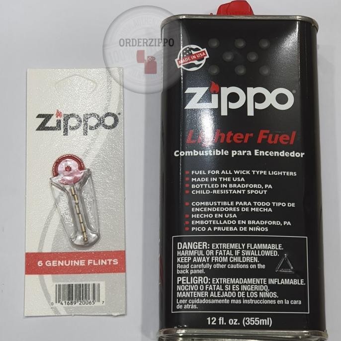 

Paket Hemat Fluid Zippo ( Minyak ) 355ml + Flint