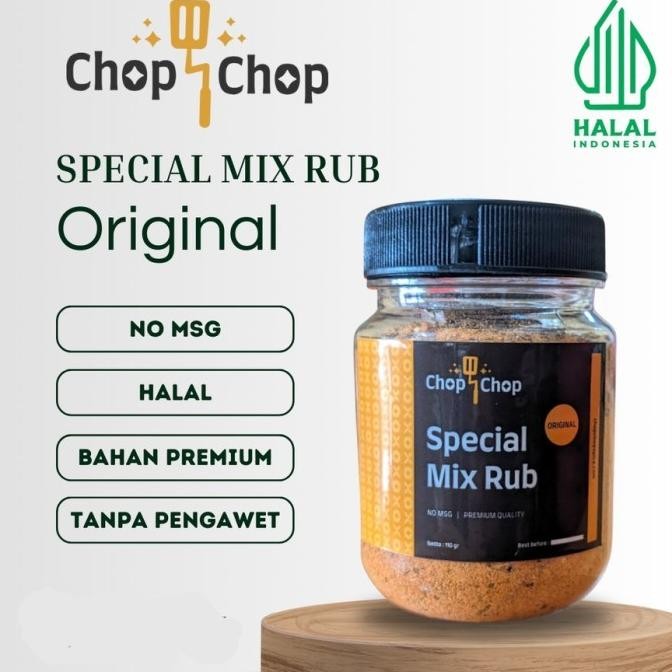 

Chop-chop Rub Spesial Mix Bumbu Marinasi Rendah Kalori (Untuk diet)