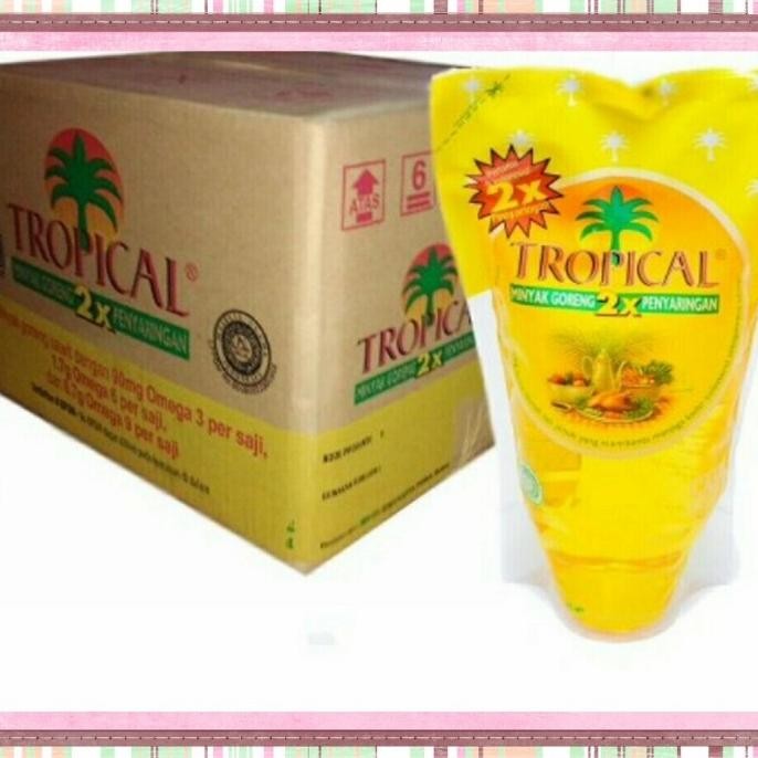 

Tropical Minyak Goreng Pouch 2x Penyaringan 2L x 1 Karton isi 6 Pouch