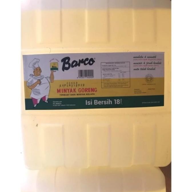 

barco minyak goreng kelapa 18 liter