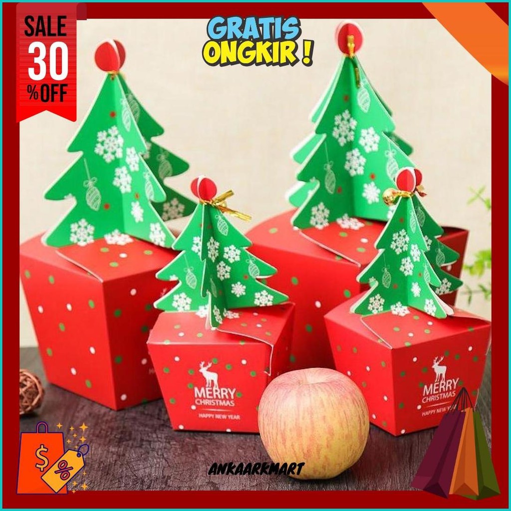 

Box Hampers Christmas / Box Hampers Natal Isi 5Pcs Murah