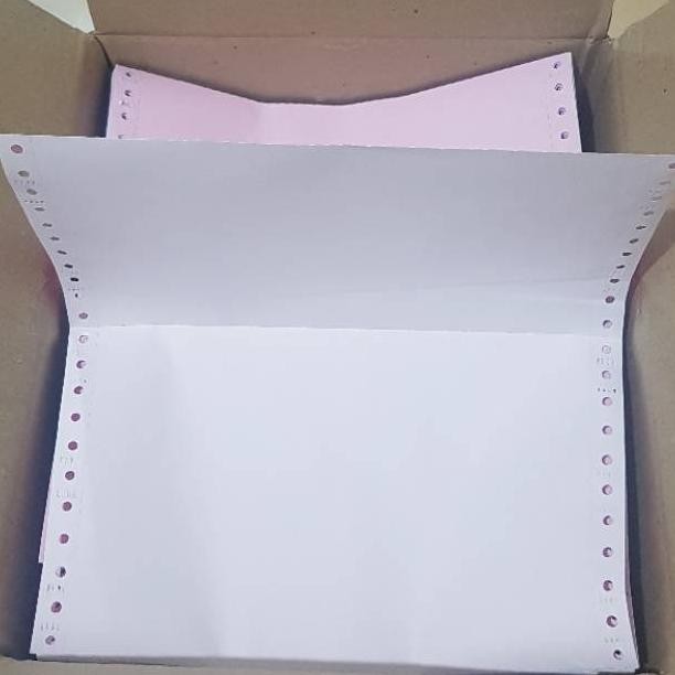 

kertas komputer continuous form 2ply full atau bagi 2 paper prins