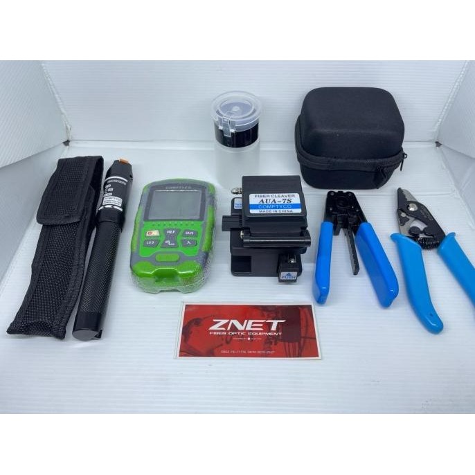 FTTH Tool Kit OPM MINI 3 in 1 Lengkap FVL Cleaver FO/Fiber Optic/Optik