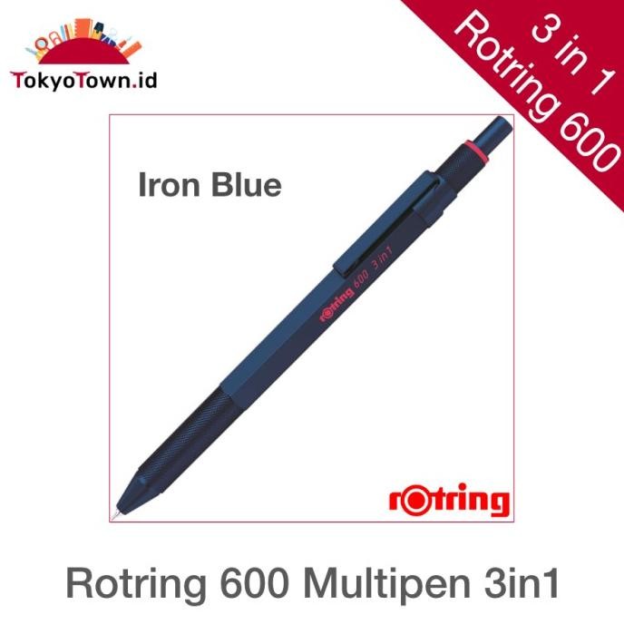 

TERBARU - Rotring 600 3in1 Multipen Ballpoint Mechanical Pencil