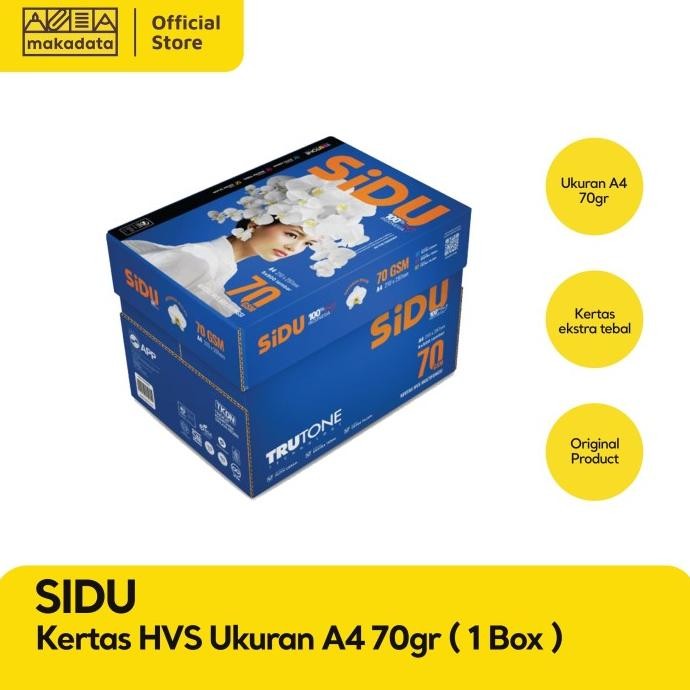 

BEBAS ONGKIR - KERTAS HVS | PRINT | FOTOCOPY SIDU A4 70 GRAM (1BOX)