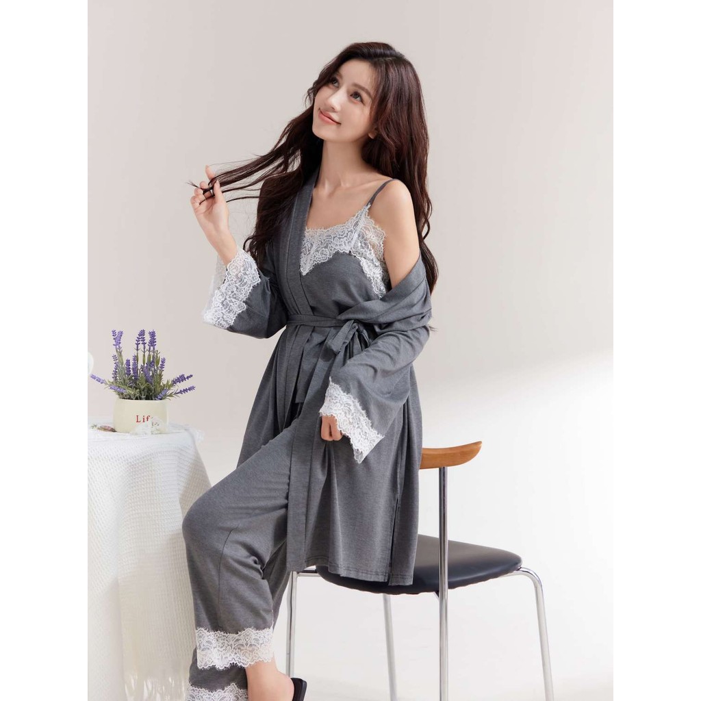 Baju Tidur Wanita, Setelan Baju Tidur Wanita Syal Suspender