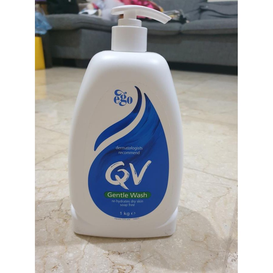 NEW QV Gentle wash body wash dermatologist dry skin soap free 1L