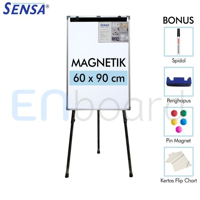 

NEW Flip Chart / Flipchart / Papan Presentasi Sensa 60 x 90 cm