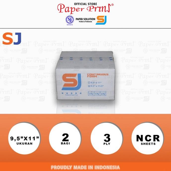 

NEW SJ Orange Kertas Continuous Form 3PLY NCR PRS 9,5" x 11"/2 (Bagi 2)