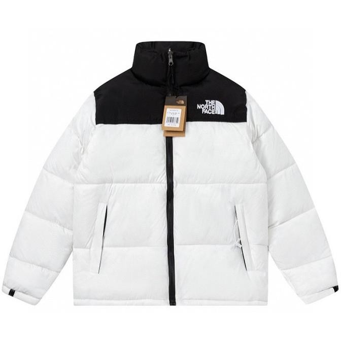 TERLARIS - White The North Face Puffer Jacket Musim Dingin