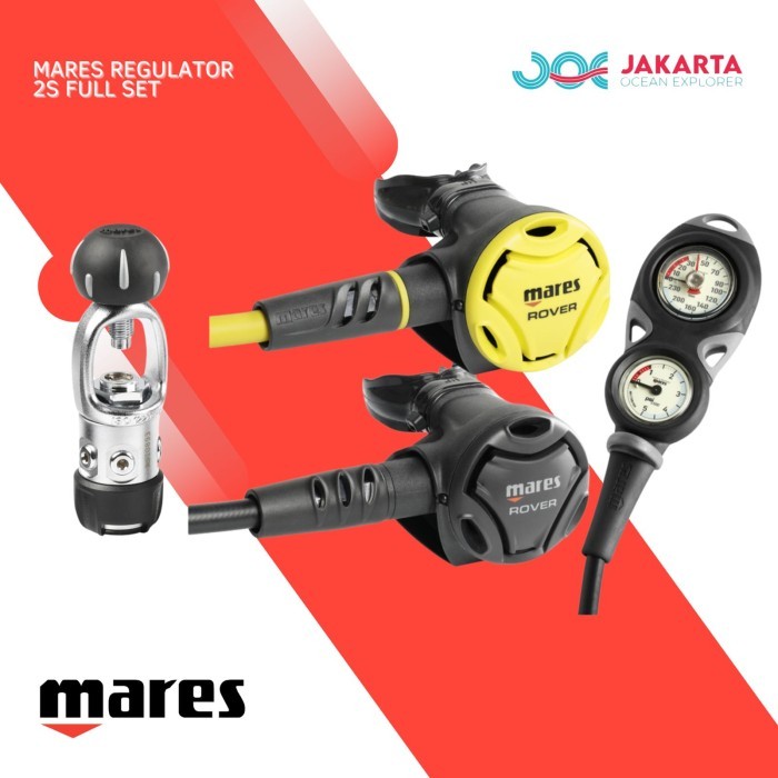 MARES REGULATOR 2S FULL SET / REGULATOR DIVING / SCUBA DIVING READY STOK