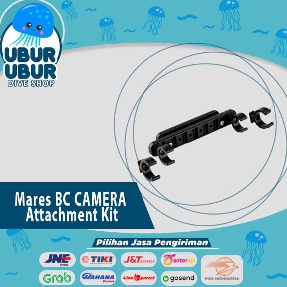 PERLENGKAPAN DIVING Mares BCD Camera Attachment kit 415178 - Camera Holder Diving READY STOK