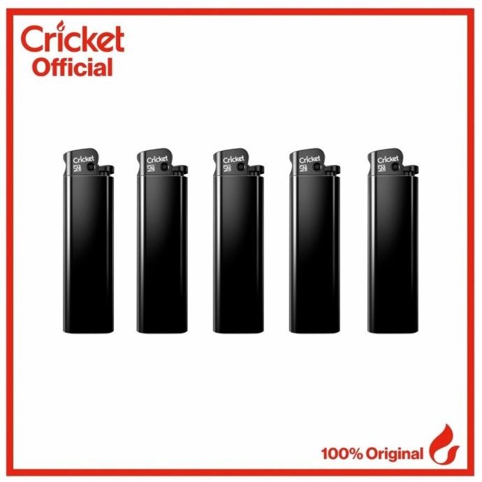 Korek Api Cricket Seri Polos Hitam - 50 Buah