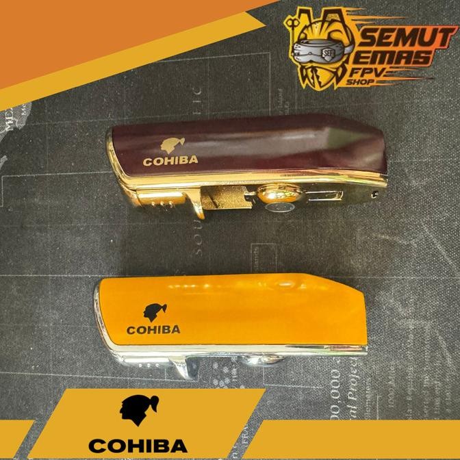 COHIBA COB528 Cigar Lighter Triple Jet Flame Korek Cerutu