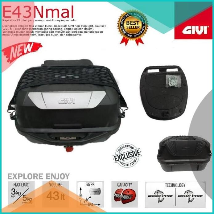 Givi Box E43 Nmal E43Nmal E 43 Include Backrest Baseplate Inner Jarin