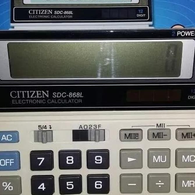 

Kalkulator Citizen Type Sdc 868 L - Calculator Citizen 12 Digit 868 L