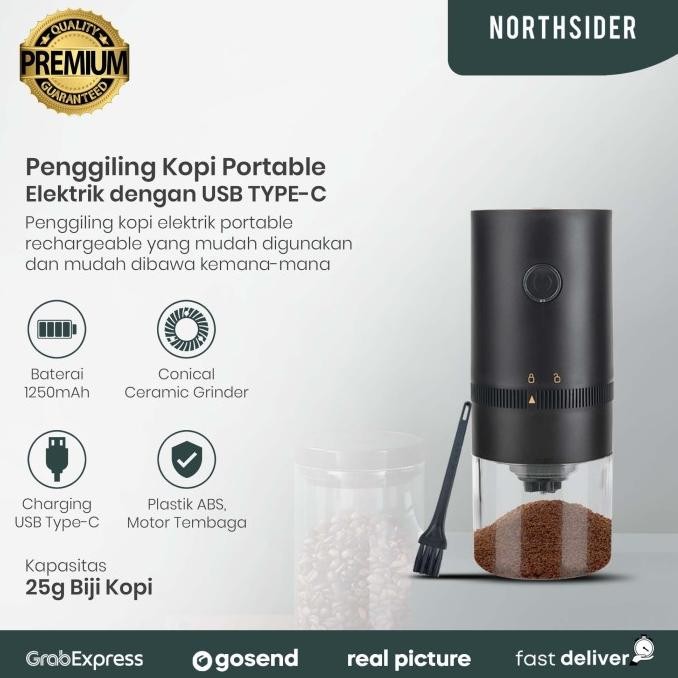 

Coffee grinder electric penggiling kopi portable elektrik usb Type-C