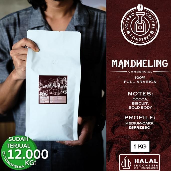 

Biji Kopi 100% Full Arabica Mandheling Roasted Commercial - BEST PRICE