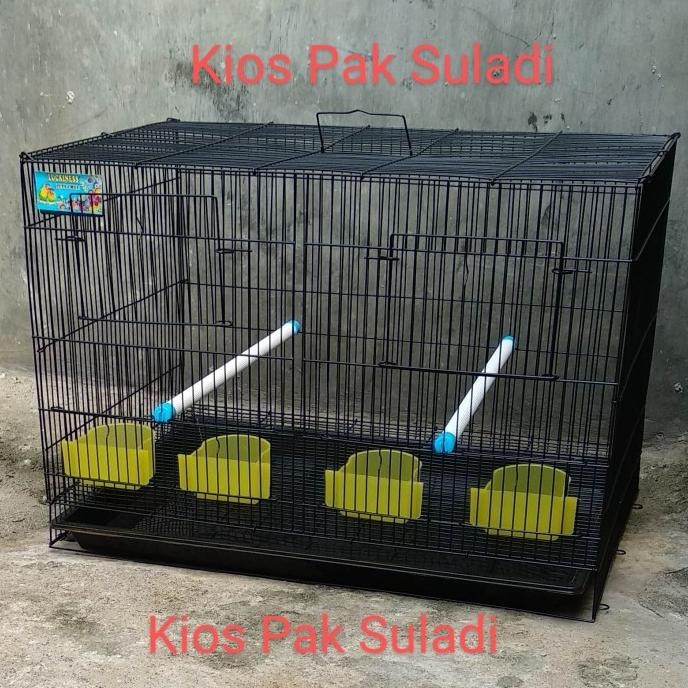 Kandang lipat kucing kelinci musang burung Lovebird ayam sekat 60x40