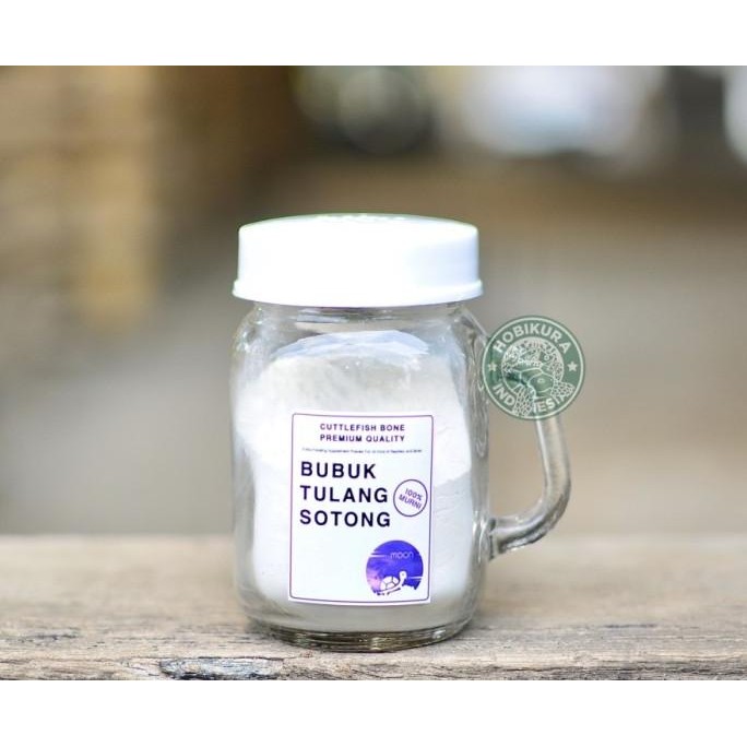 Moon Bubuk Tulang Sotong Murni / Kalsium Reptile / Kalsium Burung