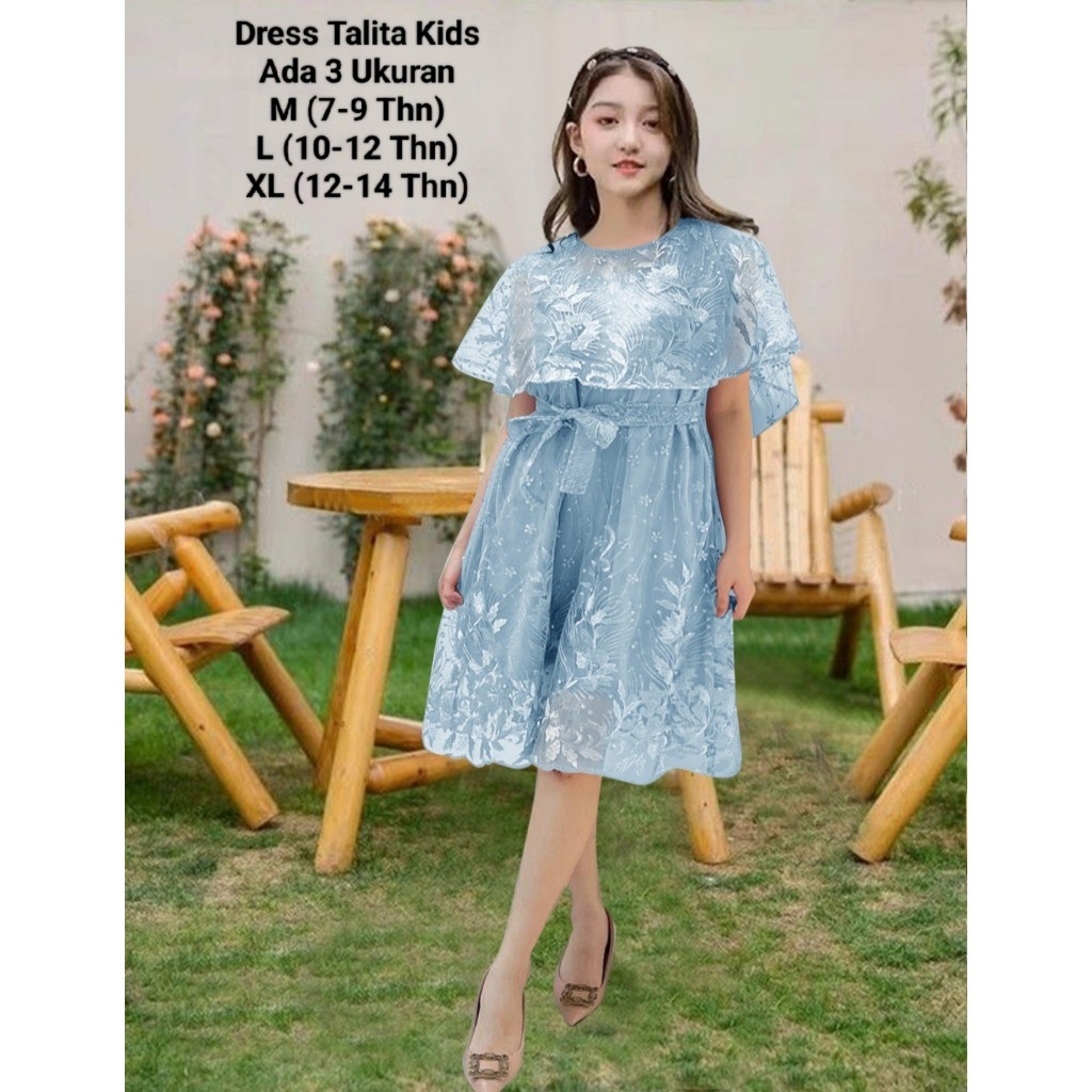 Dress Natal Anak Perempuan 2024 Umur 9 Thn 5 6 12 Tahun Minidress Rok Tanggung Korean Style  Pakaian