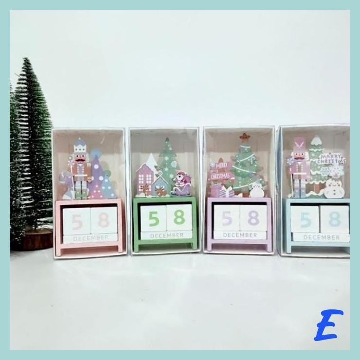 

| MIS | KALENDER KAYU CHRISTMAS TREE PAJANGAN KALENDER NATAL AESTETHIC HAMPERS NATAL KADO SANTA MURAH KALENDER WARNA PASTEL