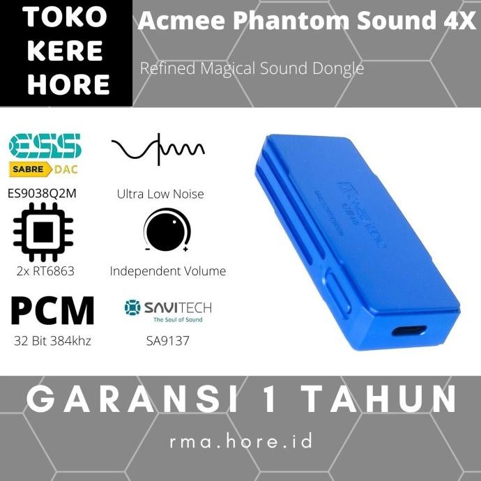 TERBARU - ACMEE Phantom Sound 4s HiFi USB Audio Dongle ES9018K2M RT6863