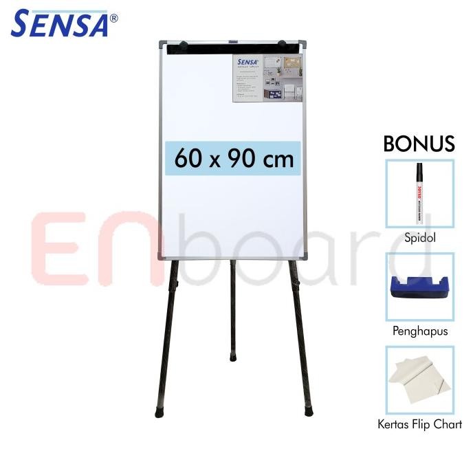 

NEW Flip Chart / Flipchart / Papan Presentasi Non Magnet Sensa 60 x 90 cm