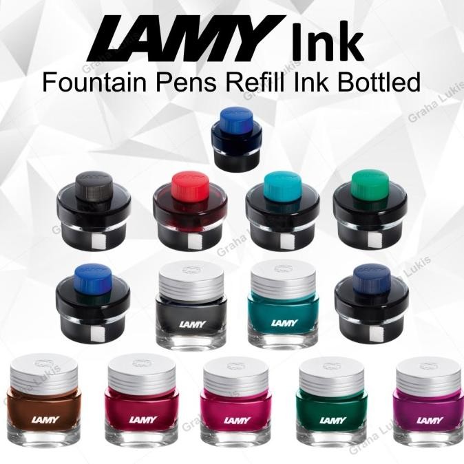 

TERBARU - LAMY Ink / Refill Tinta Fountain Pen 30ml / 50ml / Crystal Ink