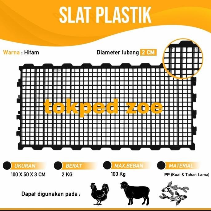 Slat lantai plastik /slat kandang hewan