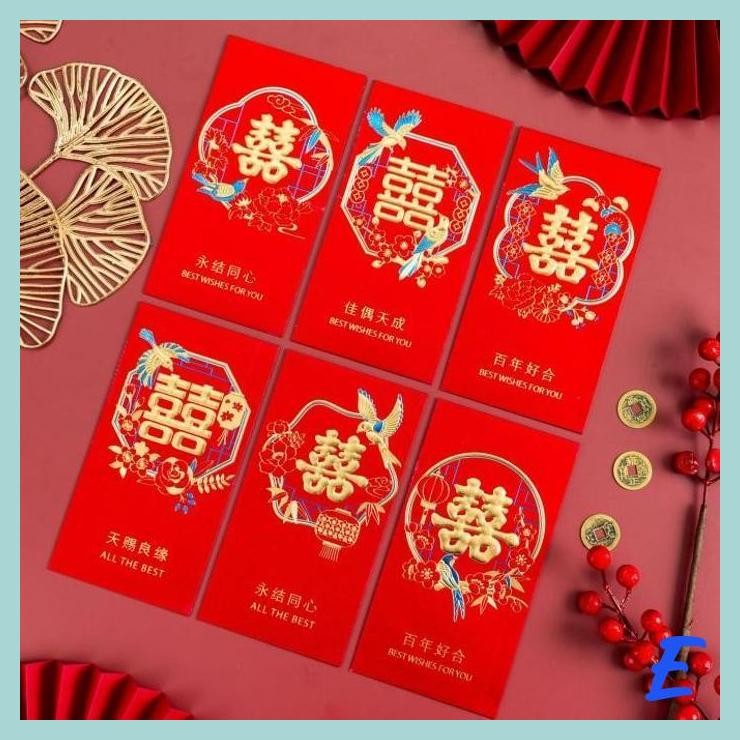 

| MIS | ANGPAO MERAH ISI 6 SUPER TEBAL PREMIUM ANGPAU FU FUK HOK SINCIA GROSIR