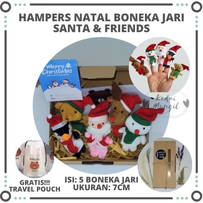 

Natal Boneka Jari Seri Santa/Christmas Christmas Finger Puppets - Hampers Natal Limited