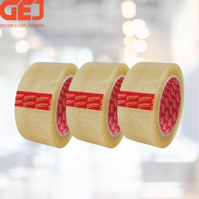 

TERBARU - 1 DUS - LAKBAN COKLAT/ BENING SOLATAPE - 2"INCH (45mm) x 100yard
