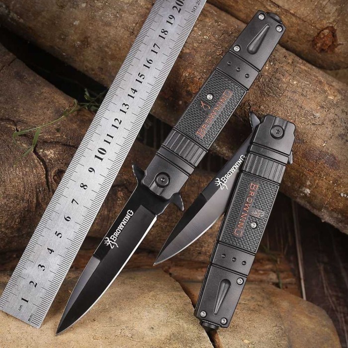 BERGARANSI Pisau Lipat Survival Outdoor Self Defence