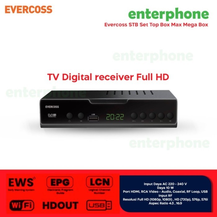 Advance Set Top Box Advance STB DVB-T2 STP A02