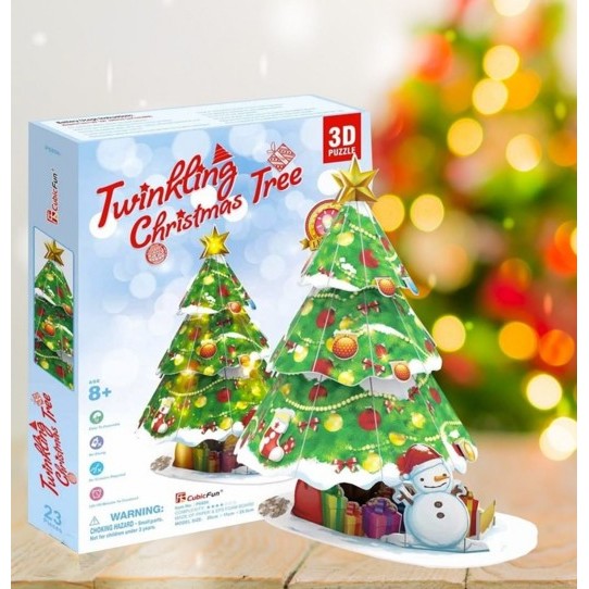 

Natal CUBICFUN Twinkling Christmas Tree - 3D Puzzle Limited