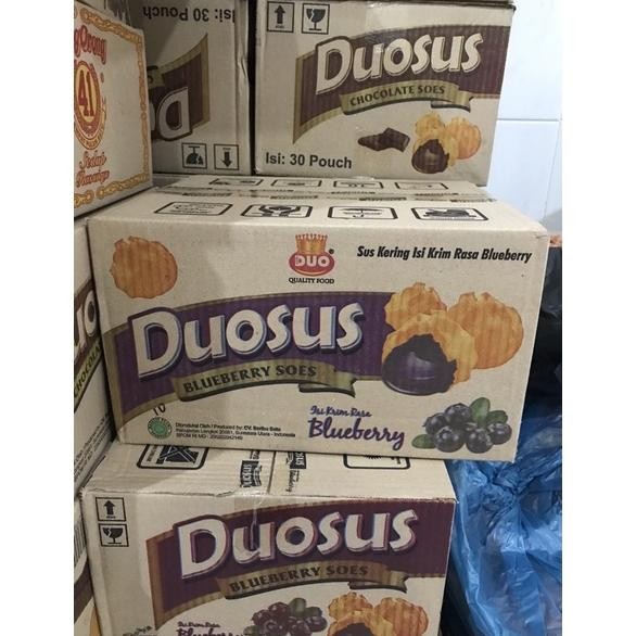 

Duo Sus Pack Blueberry 1 Kotak | Duosoes Duosus Duo Soes | Snacky Medan