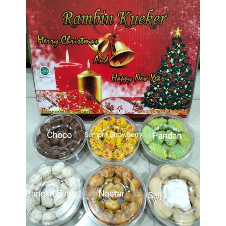 

Kue Kering Natal 2024 Dan Tahun Baru Isi 6 Toples Premium Quality | Hampers Kue Kering Natal Dan Tahun Baru 2025