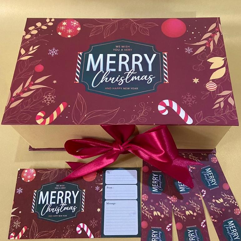 

Box Kue Kering Natal / Kotak Kado Pita / Box Kue Christmas/ Gi Box Xmas