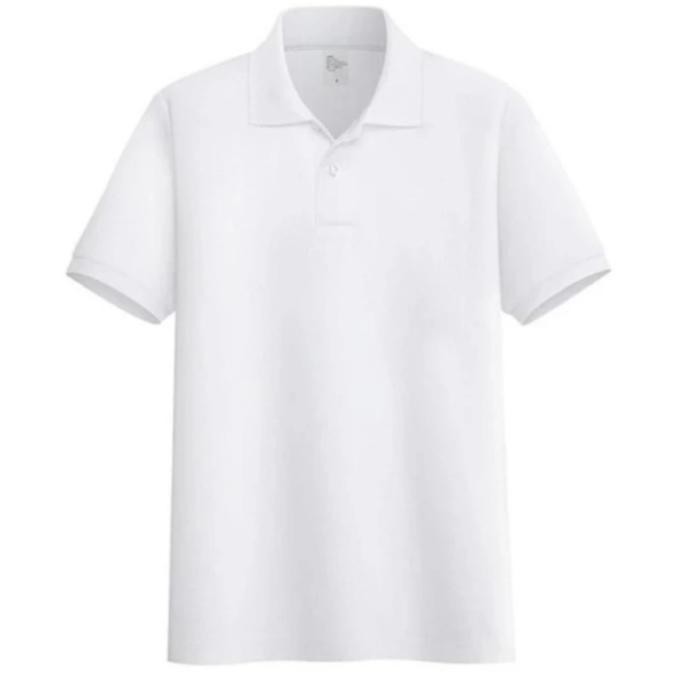 KAOS POLOS MURAH KAOS POLO SHIRT PRIA WANITA BAJU LACOS-WRNA PUTIH