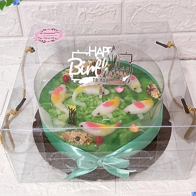 Hampers puding lumut ikan koi/kado ultah birthday/natal/imlek/lebaran