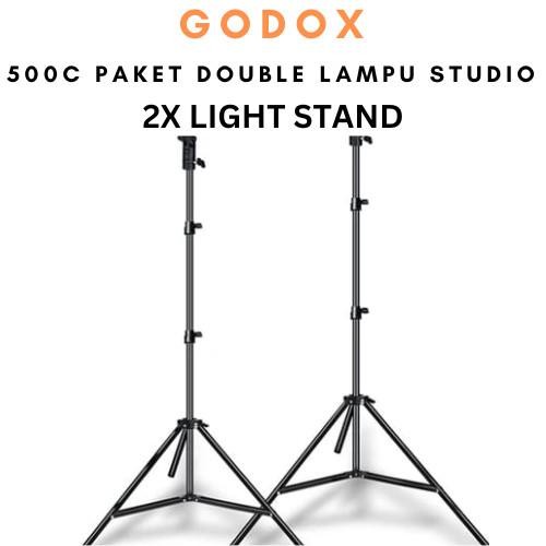Godox 500 C,500C Paket Lampu Led Studio Lighting Twin Led