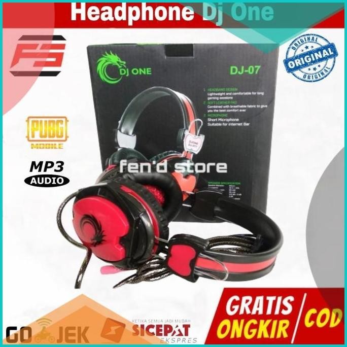 Headset Headphone Gaming Music Mp3 Dj One Dj 07 Super Bass Stereo 140