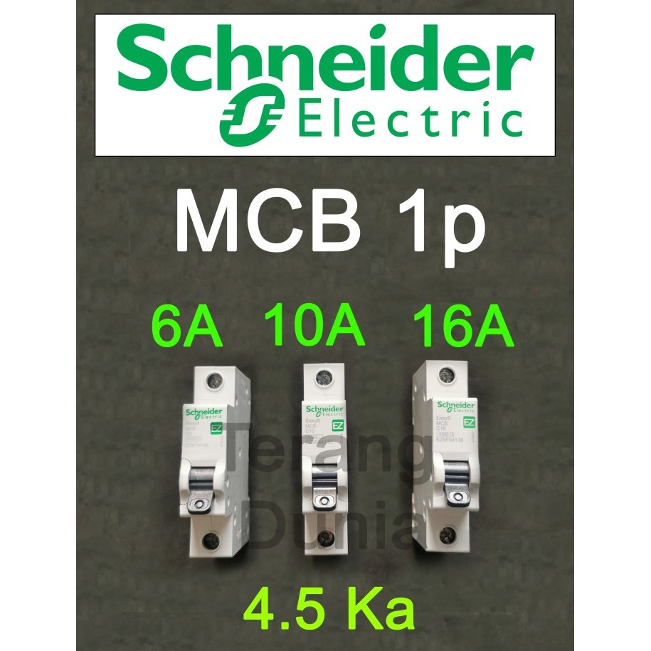 TERBARU MCB Schneider 6A MCB Schneider 10A MCB Schneider 16A MCB 1p Schneider